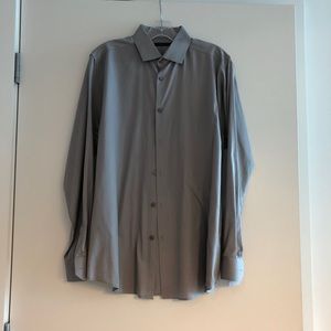 Theory Men’s Grey Button Down Shirt